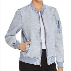 Levis Washed Denim Bomber Jacket